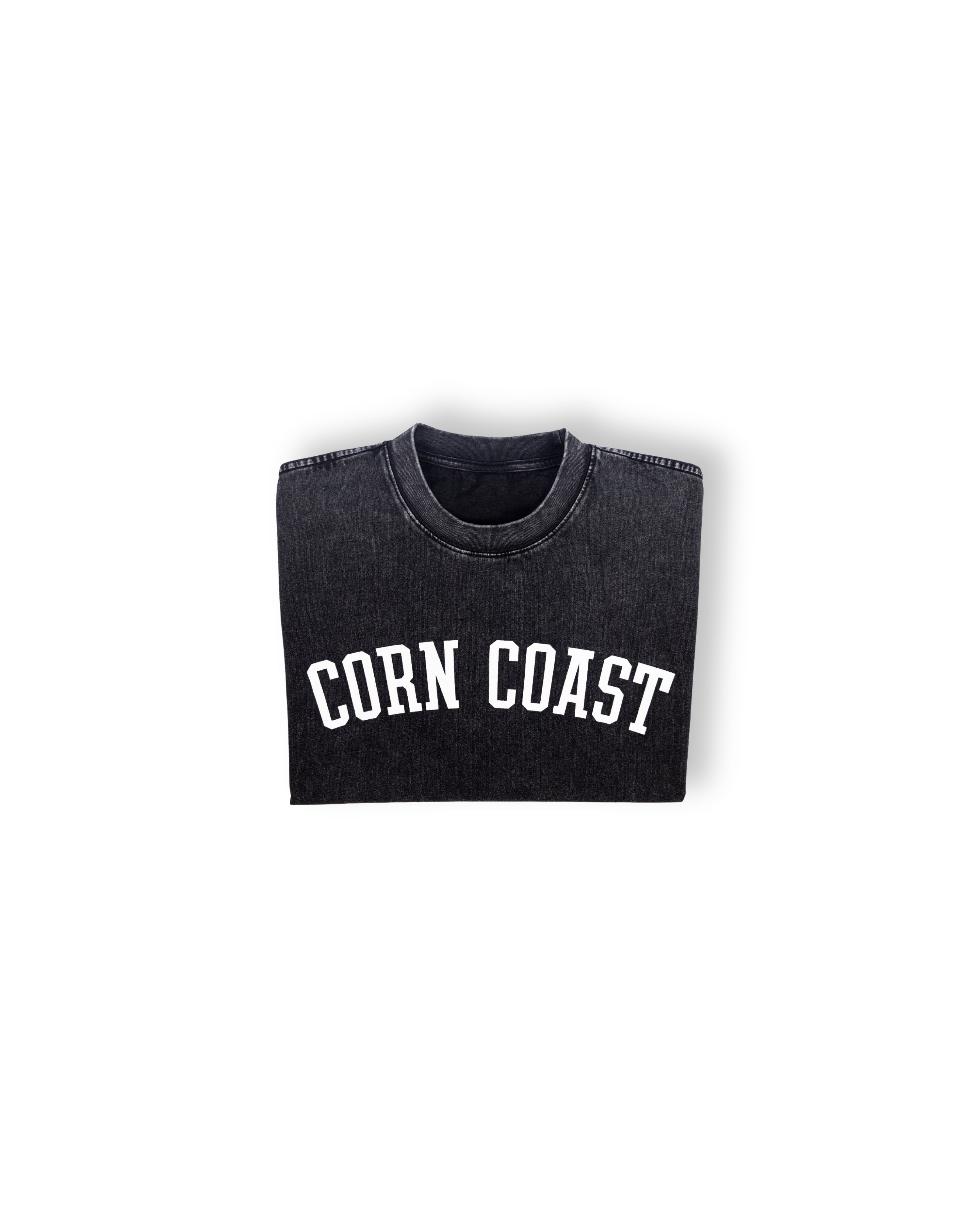 Corn Coast Co. — The Arch Cropped Acid Washed Shirt