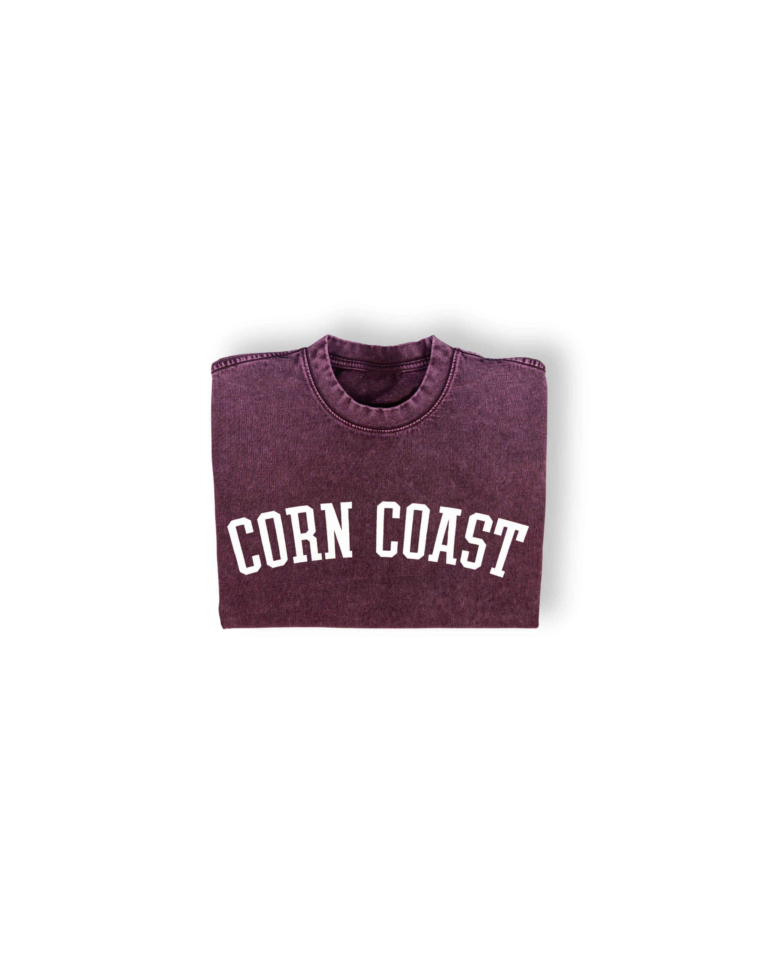 Corn Coast Co. — The Arch Cropped Acid Washed Shirt
