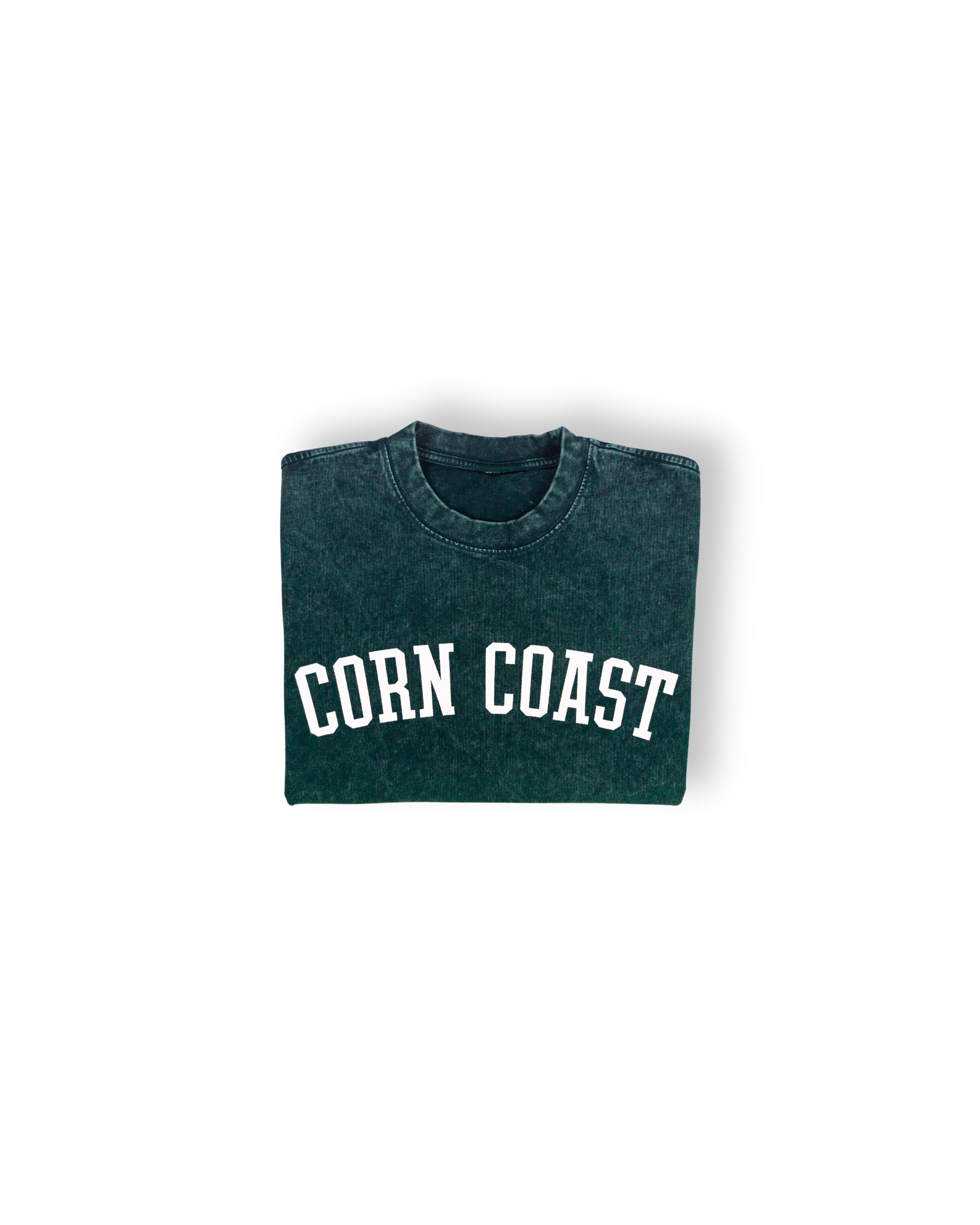 Corn Coast Co. — The Arch Cropped Acid Washed Shirt