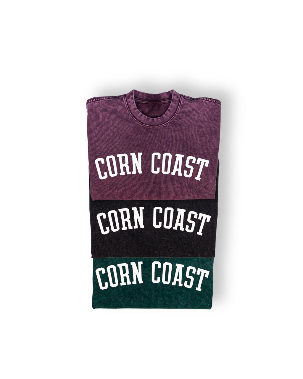 Corn Coast Co. — The Arch Cropped Acid Washed Shirt