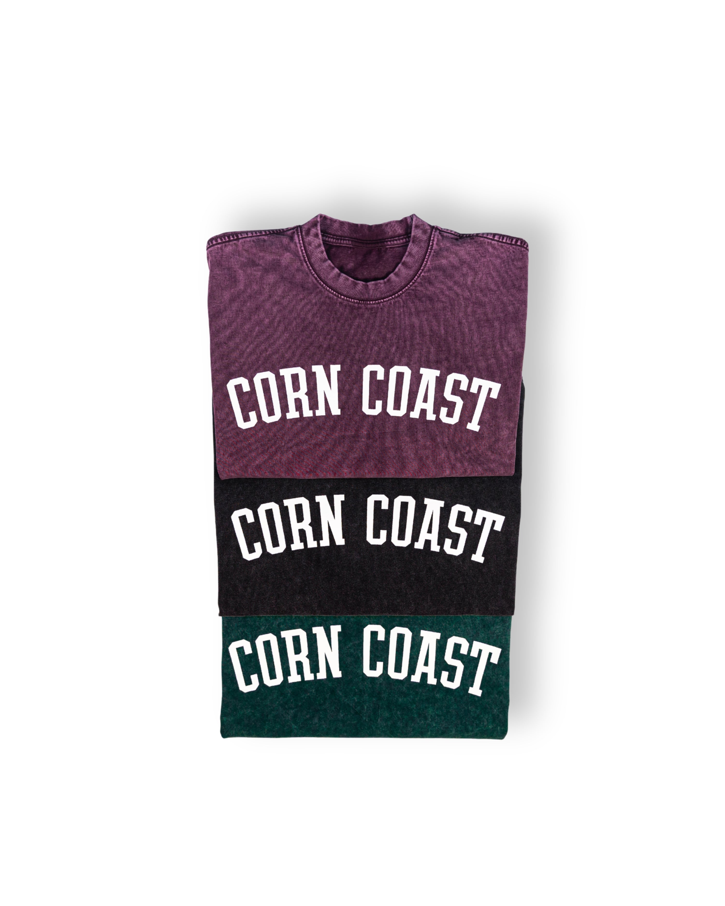 Corn Coast Co. — The Arch Cropped Acid Washed Shirt