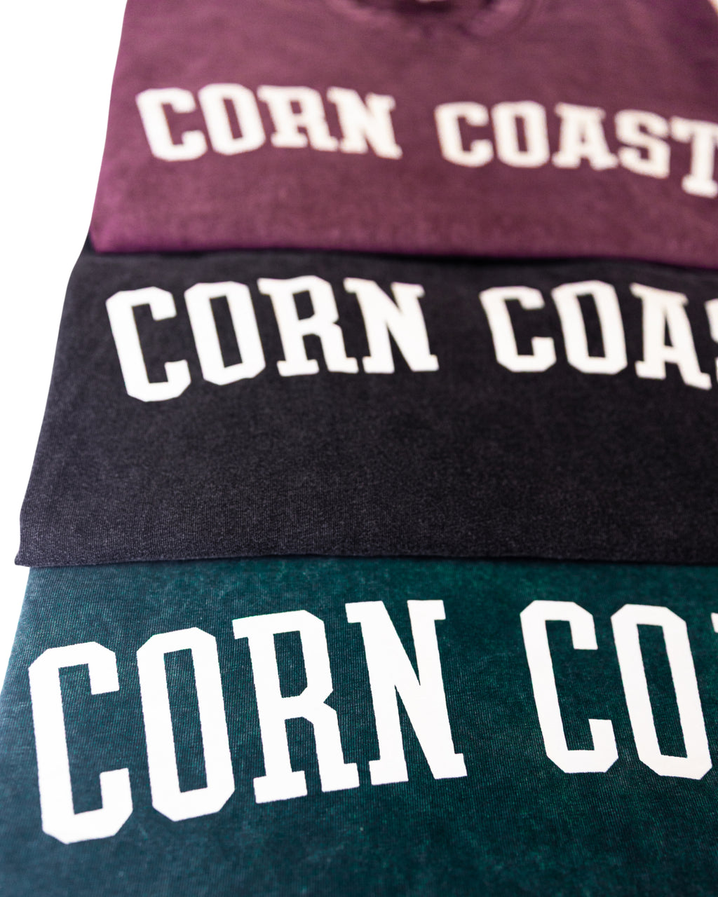 Corn Coast Co. — The Arch Cropped Acid Washed Shirt