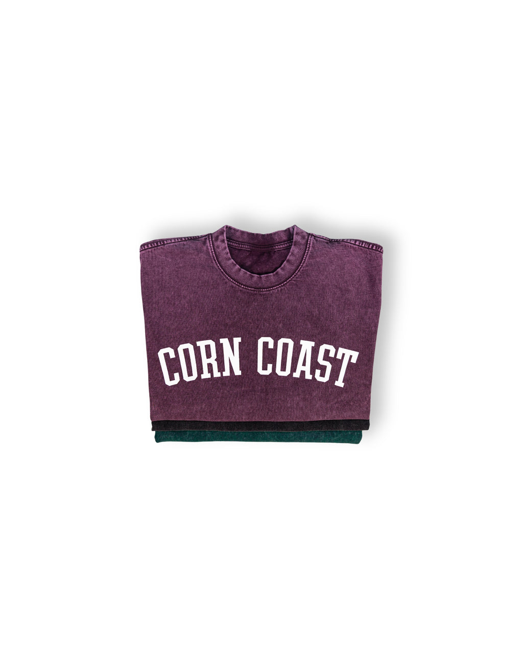 Corn Coast Co. — The Arch Cropped Acid Washed Shirt