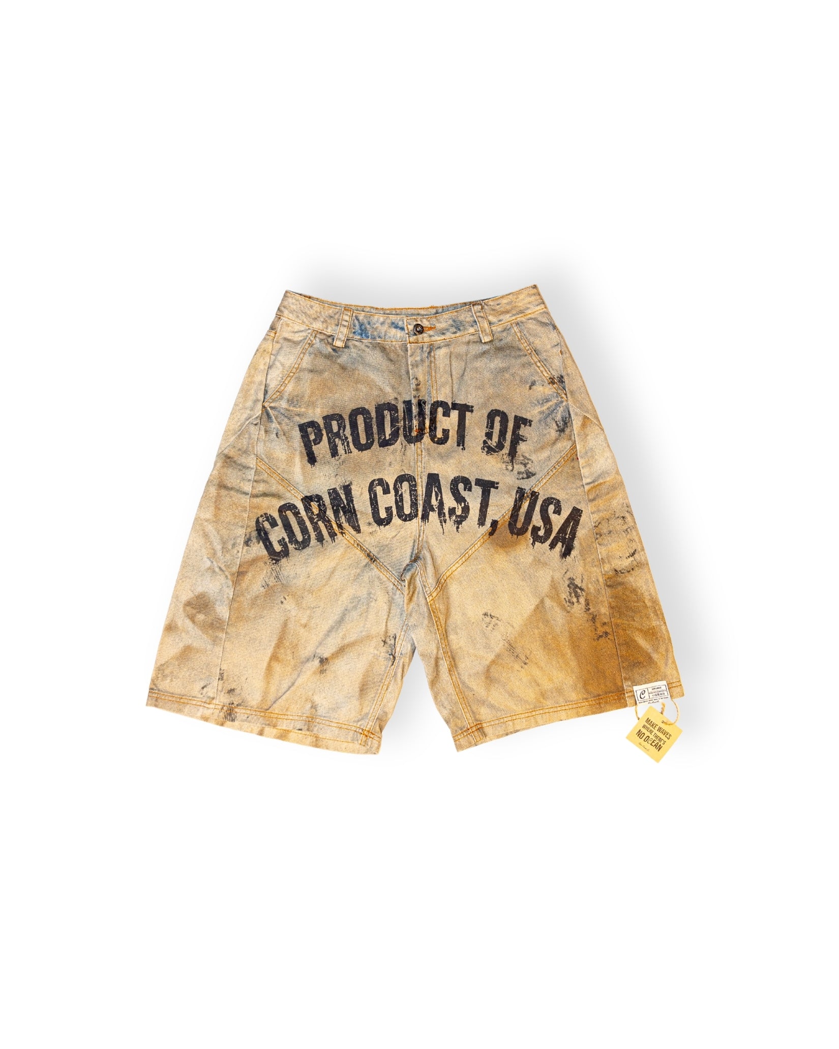 Corn Coast Co. - “Job Site” Distressed Denim Shorts