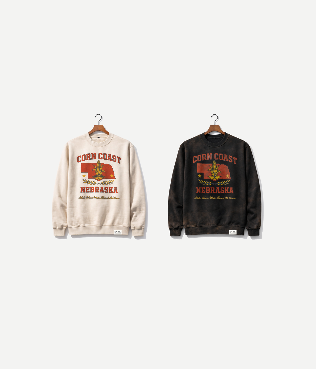 Lé Vintage - Nebraska Vintage Sweatshirt by Corn Coast