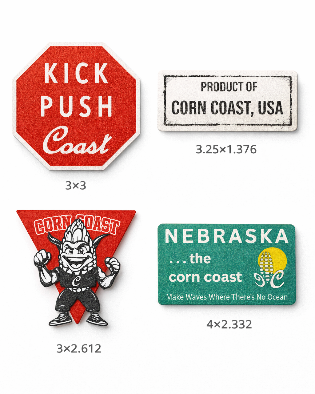 Corn Coast Co. Textured Matte Vinyl Sticker – Raised Feel