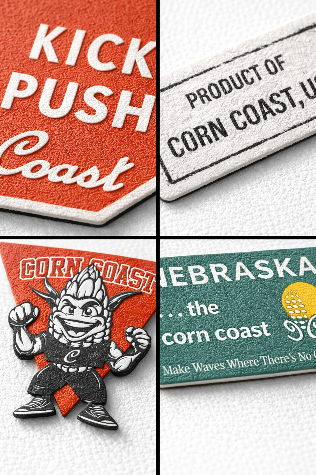 Corn Coast Co. Textured Matte Vinyl Sticker – Raised Feel