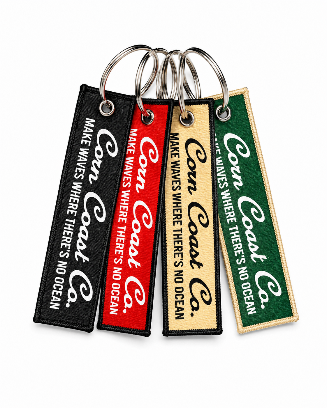 Corn Coast Co. durable stitched keychain 4 x 1 inch everyday key tag
