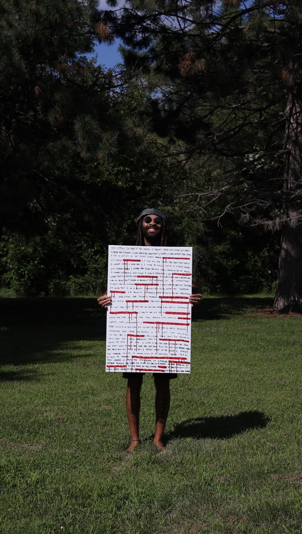 Touch Grass Transcript On Canvas by Corn Coast Co – default title art