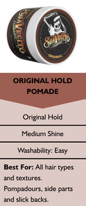 SUAVECITO POMADE –  WATER-BASED HAIR STYLING FOR MEN | CLASSIC BARBER-APPROVED FORMULA | EASY WASH-OUT