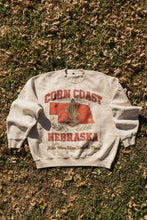 Load image into Gallery viewer, Corn Coast Vintage Nebraska Sweatshirt Scarlet Design