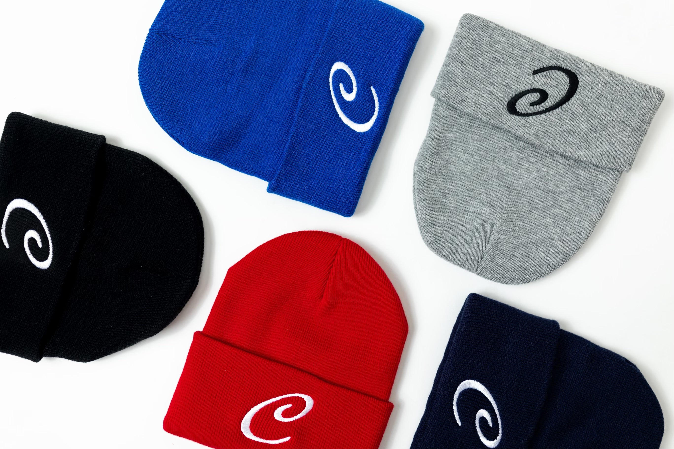 "C" Beanies by Corn Coast Co – black embroidered beanie