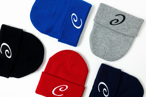 "C" Beanies by Corn Coast Co – black embroidered beanie