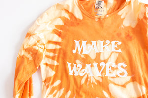 Orange Cream Swirl Make Waves Long Sleeve