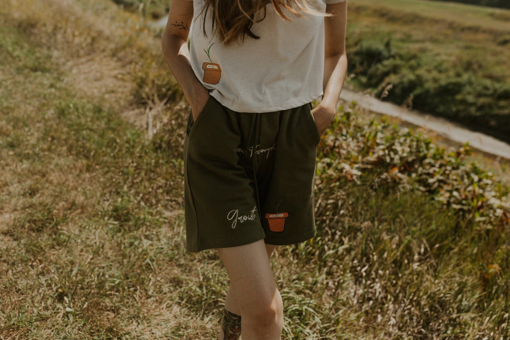 Woman’s Flowy Cropped Growth Tee