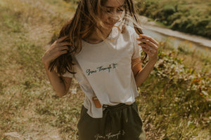 Woman’s Flowy Cropped Growth Tee