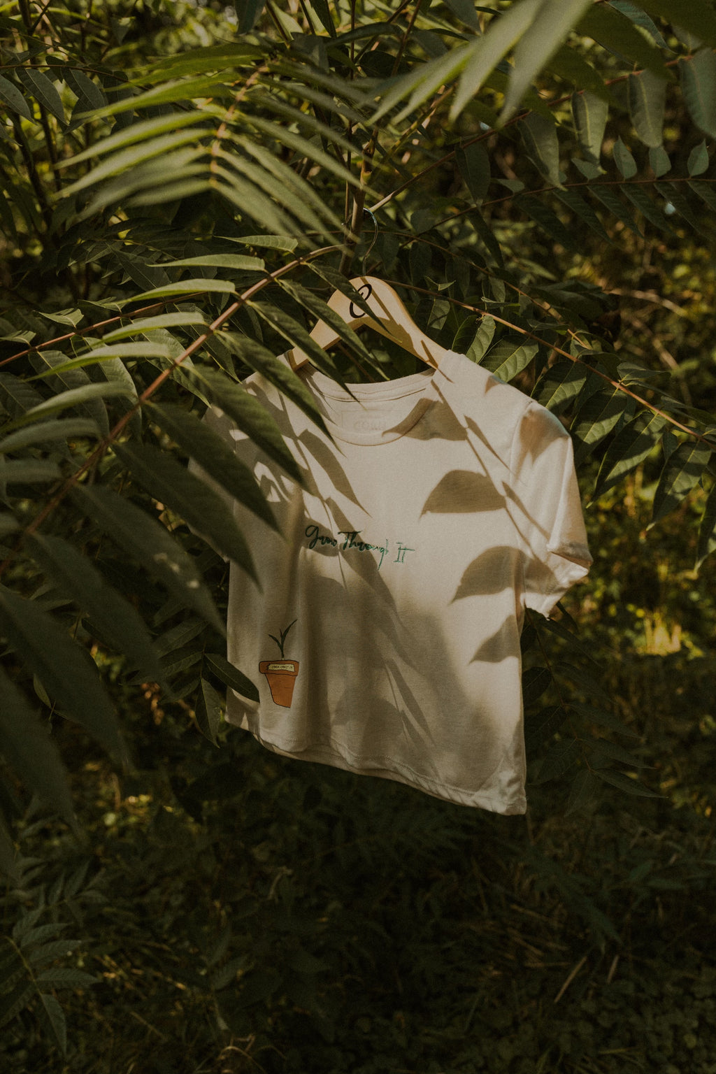 Woman’s Flowy Cropped Growth Tee