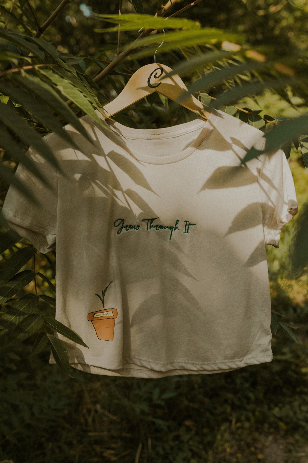 Woman’s Flowy Cropped Growth Tee