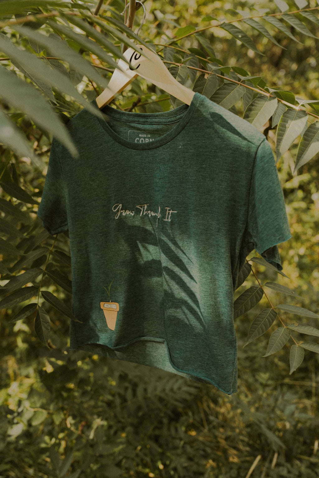 Woman’s Flowy Cropped Growth Tee