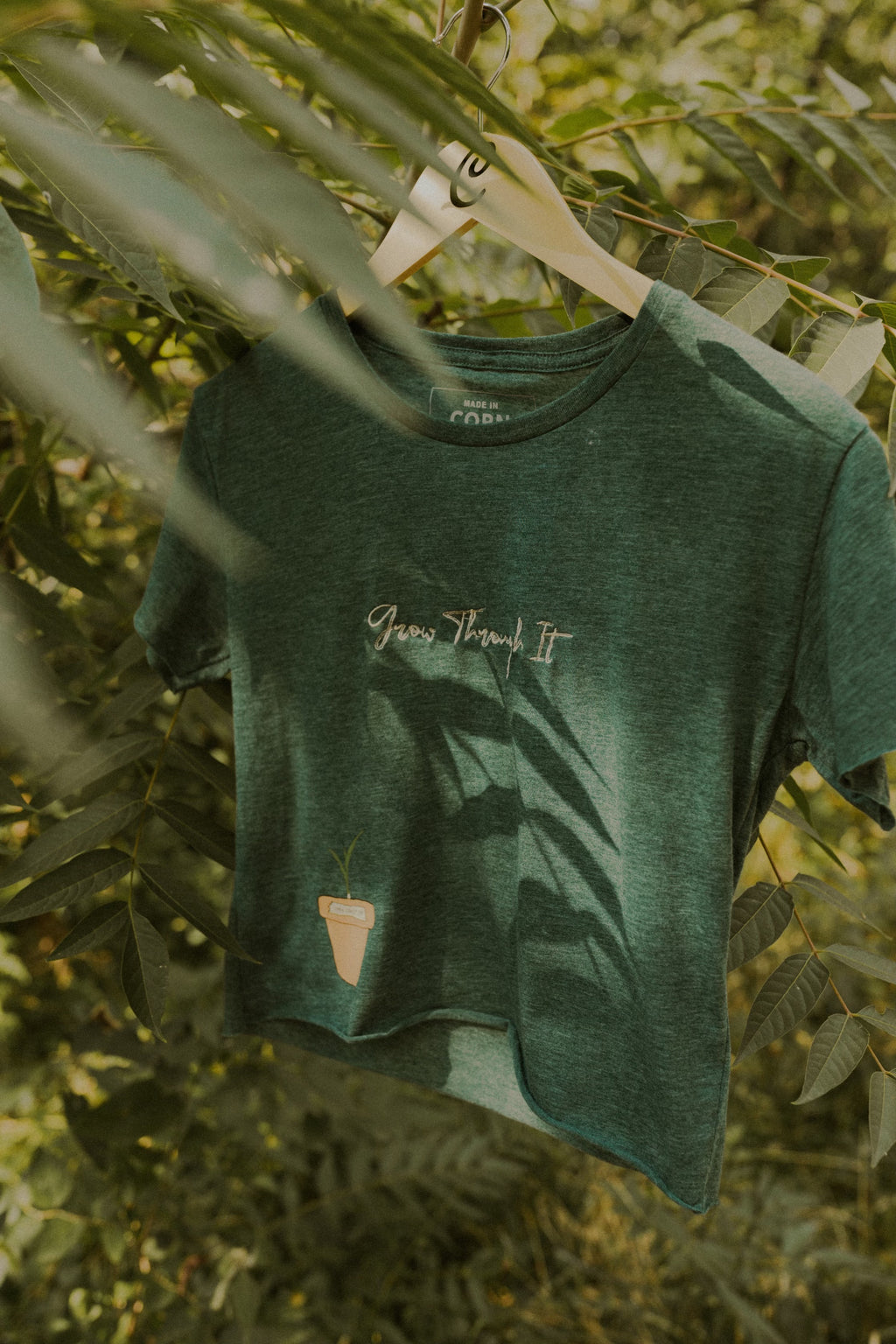 Woman’s Flowy Cropped Growth Tee