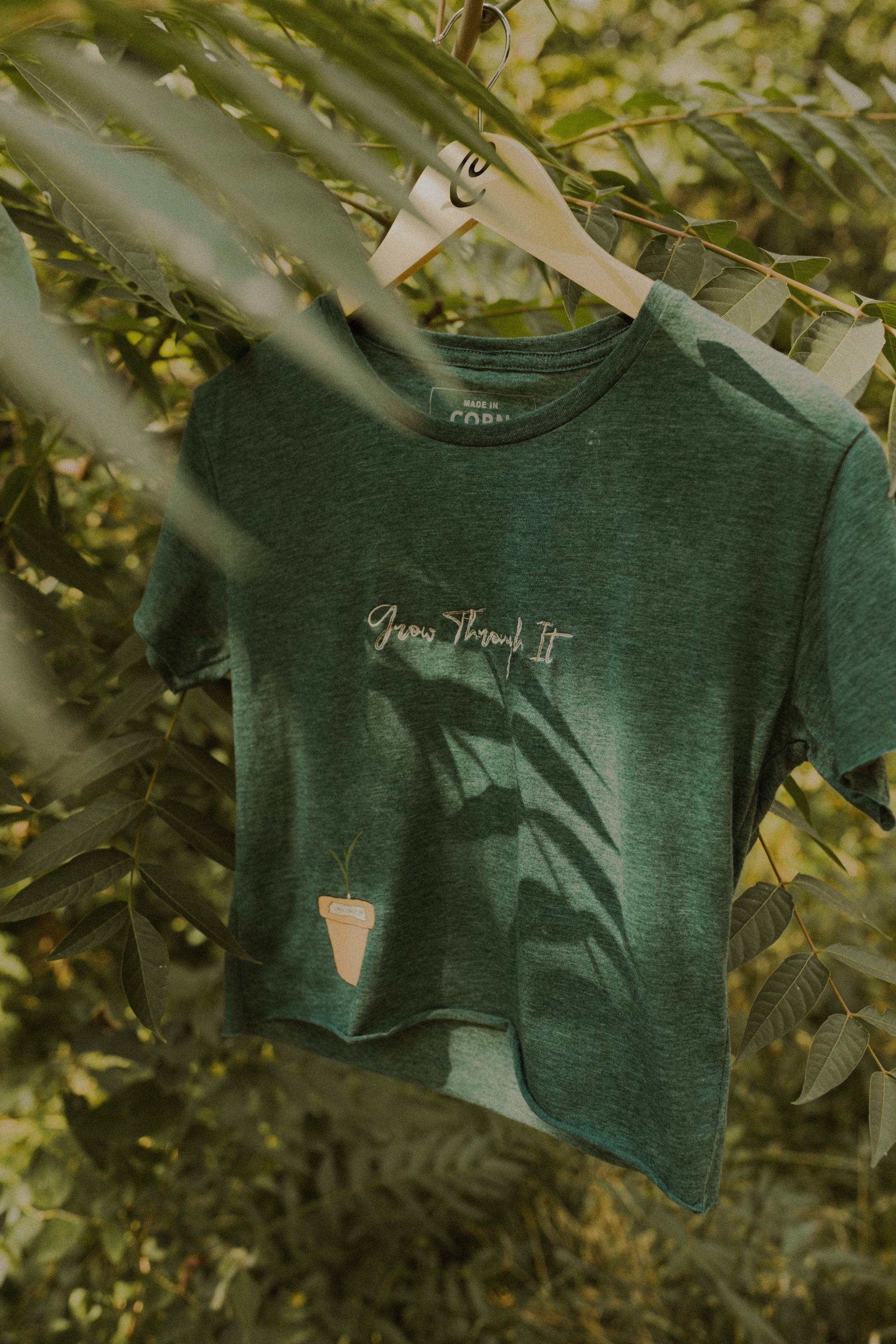 Woman’s Flowy Cropped Growth Tee