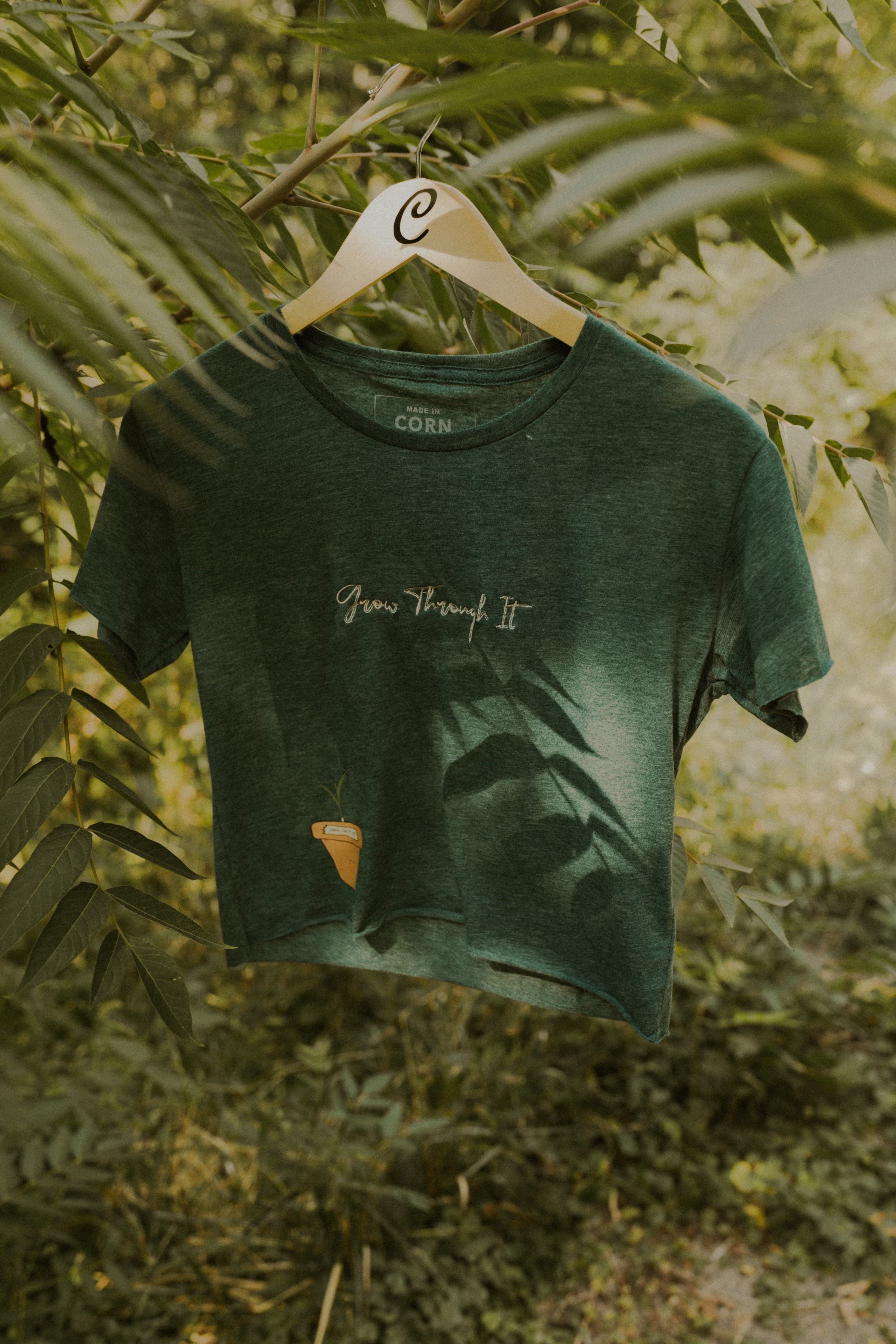 Woman’s Flowy Cropped Growth Tee