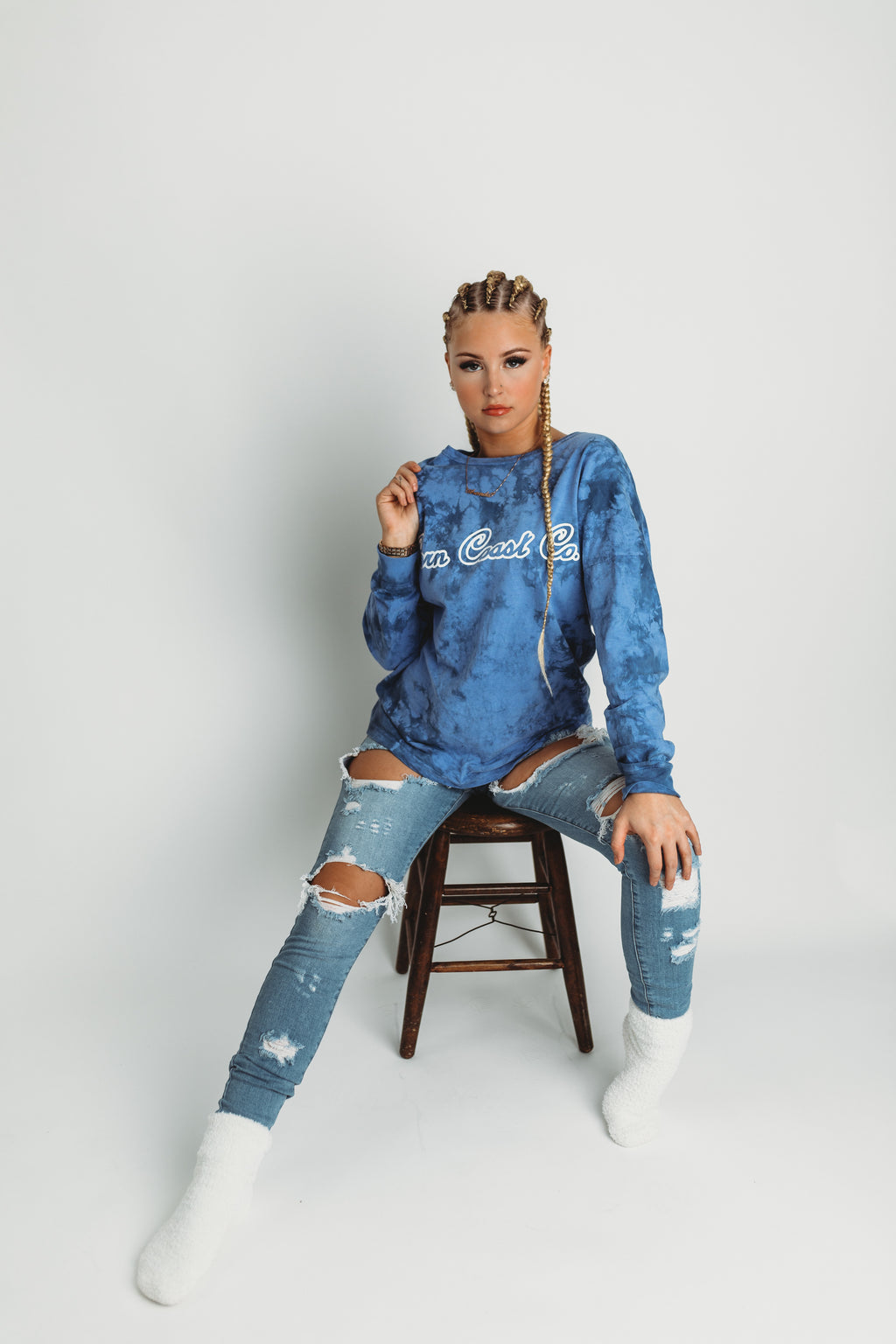 BAGGY DENIM DYE LONG SLEEVE