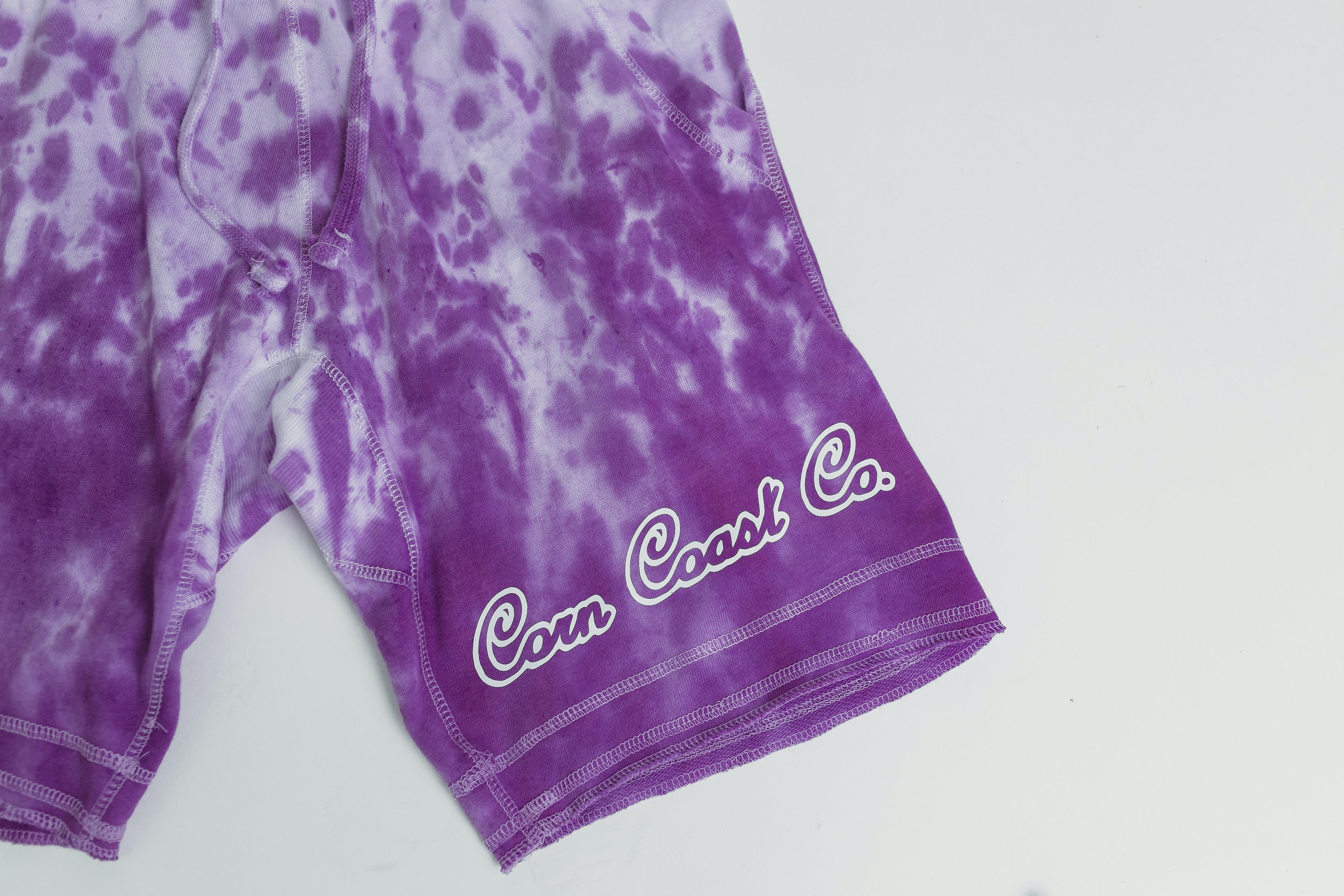 RED & PURPLE TERRY SHORTS