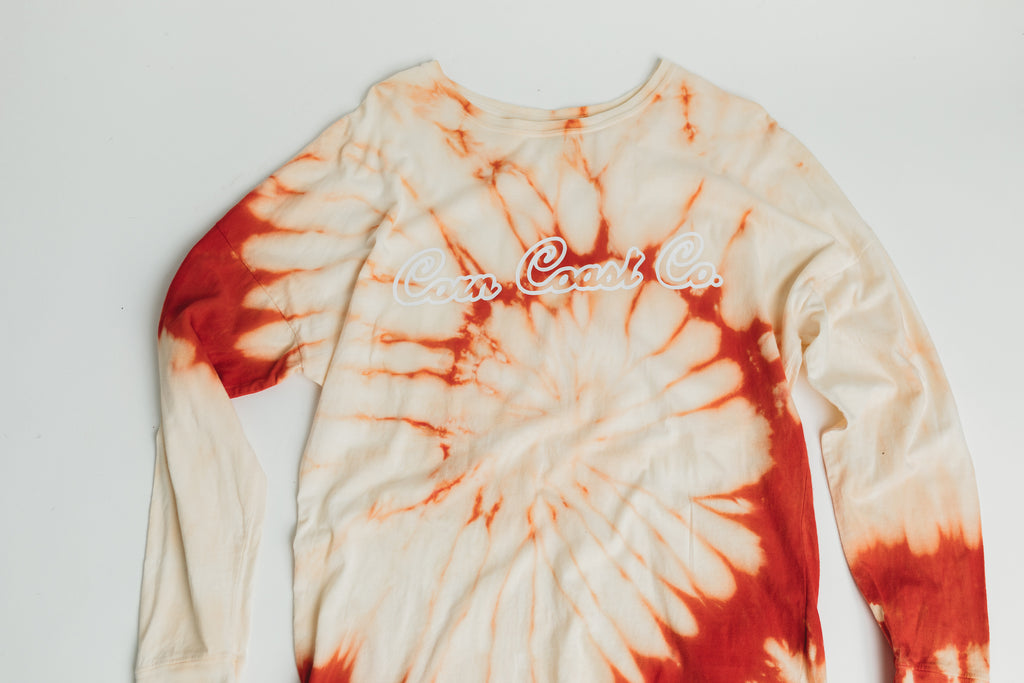 BAGGY RED SWIRL LONG SLEEVE
